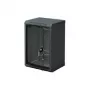 Triton RBA-09-AS3-BAX-C1 10 colių pakabinama spinta, vientisa, 9U, 300 mm, stiklinės durys, juoda RAL 9005