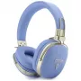 Guess Grained Triangle Gold Logo Bluetooth ENC ausinės ant ausų, mėlynos