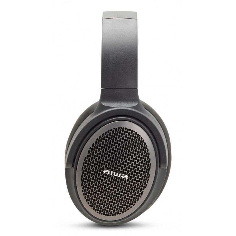 Aiwa HST-250BT belaidės ausinės, pilkos, su mikrofonu, 3,5 mm, Bluetooth 5.0