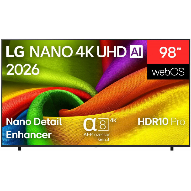 LG 98NU900B6LB 98 colių 4K Nano televizorius