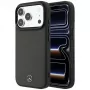 Mercedes Leather Mesh with Bow Line MagSafe dėklas iPhone 18 Pro / 17 Pro, antracito spalvos
