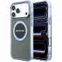 Mercedes AMG00121 AMG IML Transparent Bicolor Block MagSafe dėklas iPhone 18 Pro Max / 17 Pro Max, juodas/mėlynas