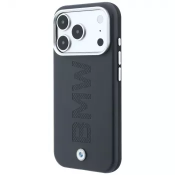 BMW Sign Centered Deboss MagSafe dėklas, skirtas iPhone 18 Pro Max / 17 Pro Max, pilkas