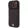 BMW Sign Frosted IML & Metal Logo MagSafe dėklas, skirtas iPhone 18 Pro Max / 17 Pro Max, bordo spalvos