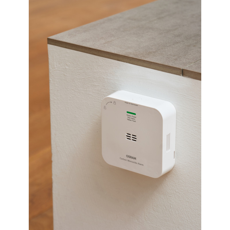 Osram SMART+ WiFi anglies monoksido (CO) detektorius, baltas