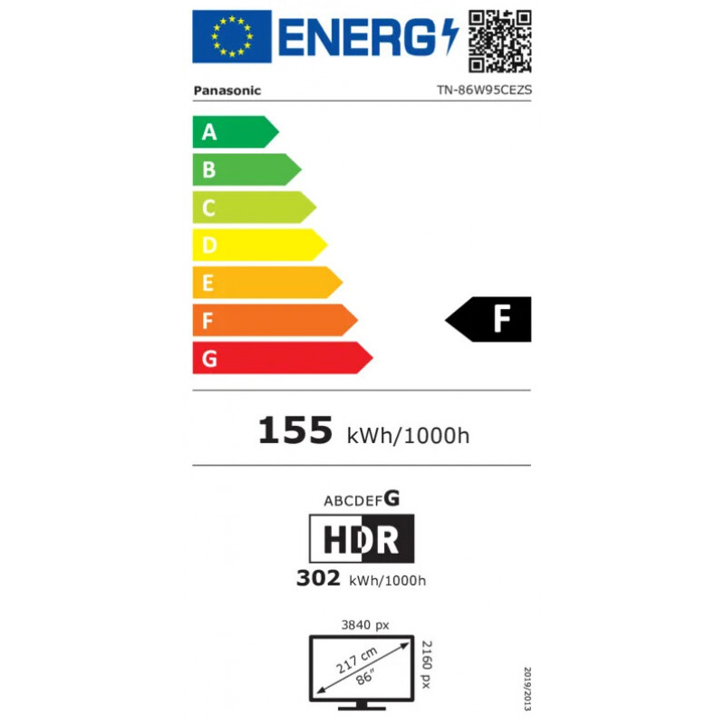 Panasonic TN-86W95CEZS 4K Ultra HD Mini-LED išmanusis televizorius, Google TV