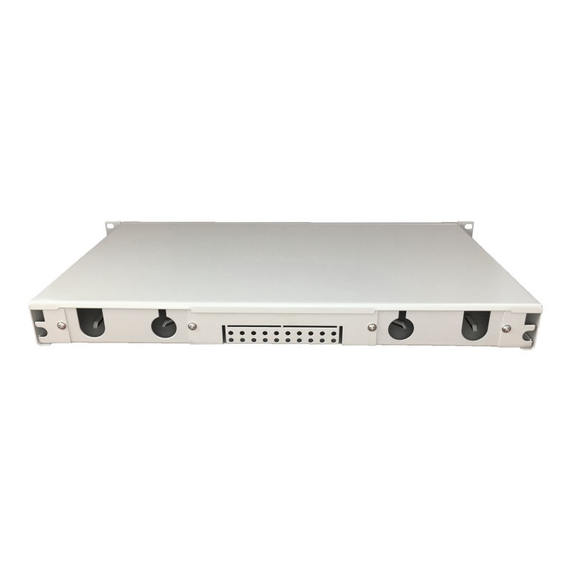Alantec FOP-1U-12SCD-S 12xSC duplex 19 colių 1U šviesolaidinis skirstymo skydelis, išstumiamas, su priekiniu skydeliu ir montavimo priedais