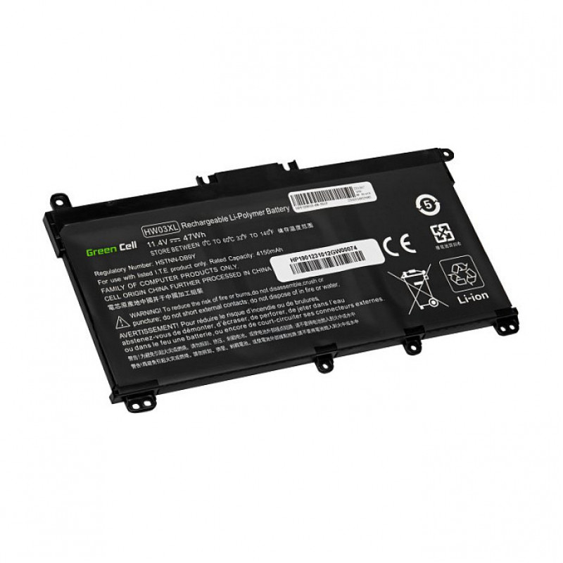 Green Cell GC-HP190 nešiojamojo kompiuterio baterija HP, 11,4 V, 4150 mAh