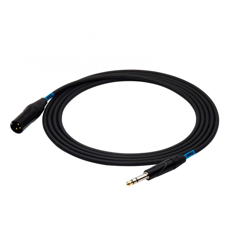 SSQ JSXM10 SS-1462 garso kabelis, Jack stereo - XLR 3 kontaktų kištukas, 10 m, juodas
