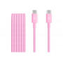Apple USB-C–USB-C pintas kabelis, 1,5 m, rožinis