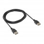 Akyga AK-USB-06 USB 2.0 kabelis, USB-A (lizdas) / USB-A (lizdas), 1,8 m, juodas