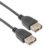 Akyga AK-USB-06 USB 2.0 kabelis, USB-A (lizdas) / USB-A (lizdas), 1,8 m, juodas