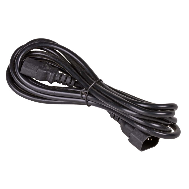 Akyga AK-PC-111A CCA maitinimo ilginamasis kabelis, 3x0,5 mm², IEC C13 / IEC C14, 5 m, juodas