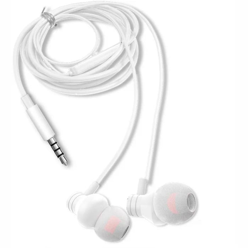 AIWA ESTM-50WT į ausis įdedamos stereo ausinės su mikrofonu, baltos