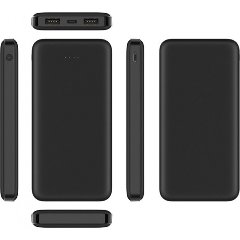 Veger A10 (W1065) išorinė baterija, 10000 mAh, 5 V 2 A, juoda