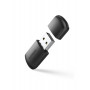 Ugreen dviejų dažnių išorinis USB tinklo adapteris, WiFi 11ac AC650, juodas (CM448)