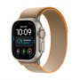 Apple Watch Ultra 4 GPS + Cellular 49 mm išmanusis laikrodis, natūralaus titano korpusas, smėlio spalvos Trail Loop dirželis, S/M, MJAJ4QF/A