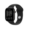Apple Watch Series 12 GPS + Cellular 42 mm išmanusis laikrodis, juodas aliuminio korpusas, juodas sportinis dirželis, M/L, MJG14ZR/A