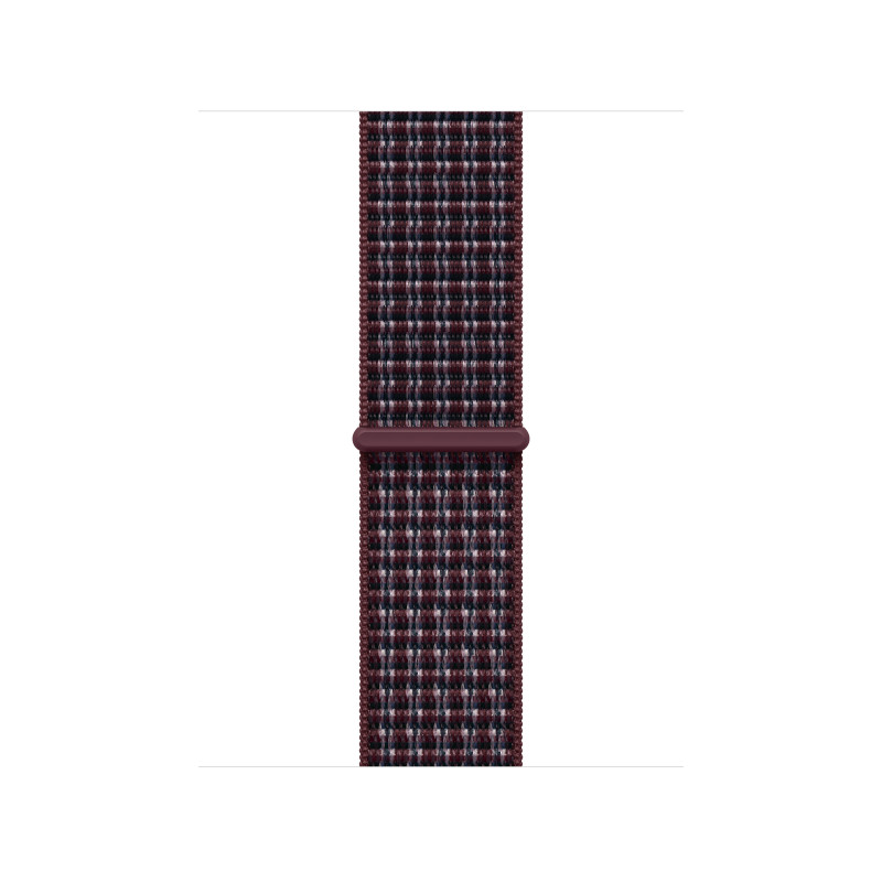 Apple MK7R4ZM/A Sport Loop laikrodžio dirželis, 40 mm, bordo languotas