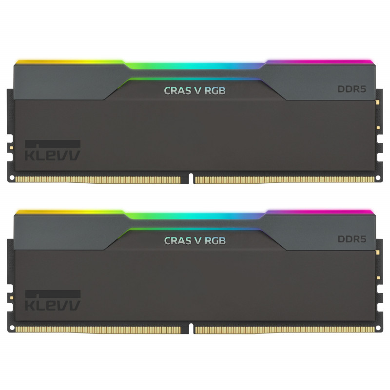 Klevv Cras V RGB KD5AGUA80-64B300G DDR5-6400 CL30 32 GB (2 x 16 GB) atminties rinkinys, juodas