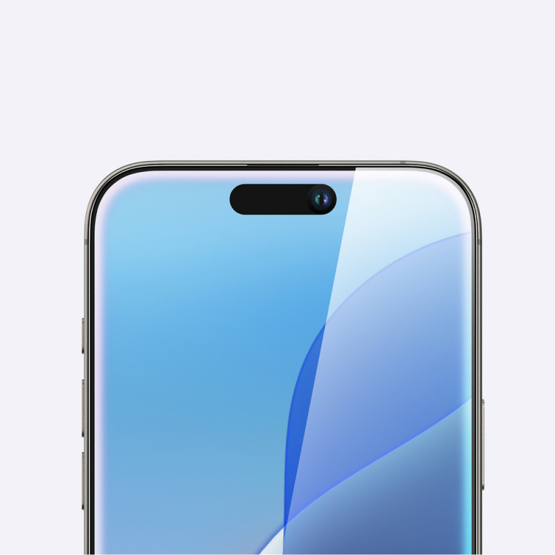 AmazingThing Radix Full Glass grūdintas stiklas ekrano apsaugai, skirtas iPhone 16 Plus
