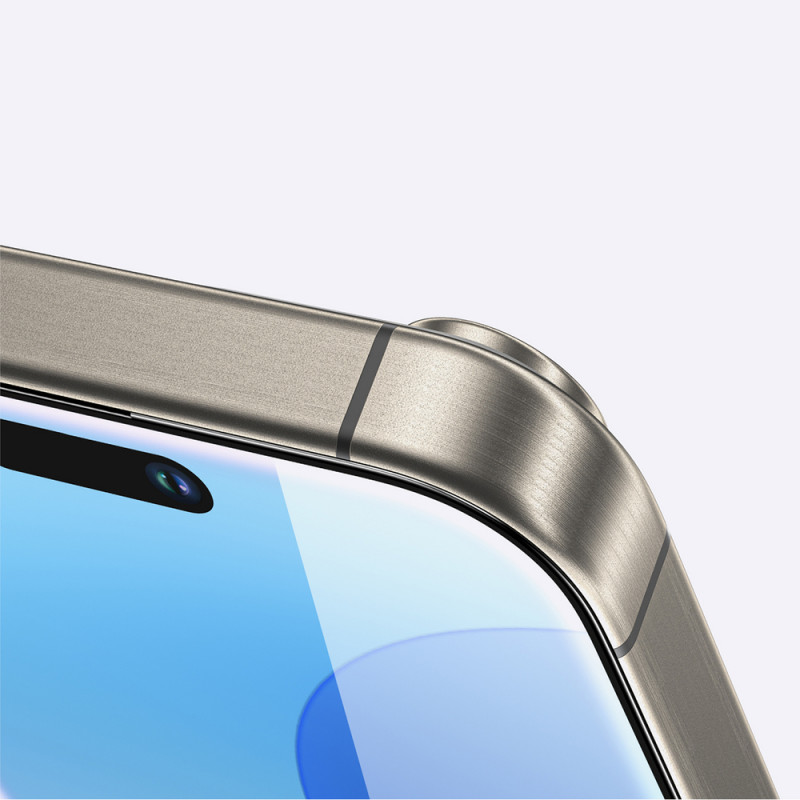 AmazingThing Radix Full Glass grūdintas stiklas ekrano apsaugai, skirtas iPhone 16 Plus