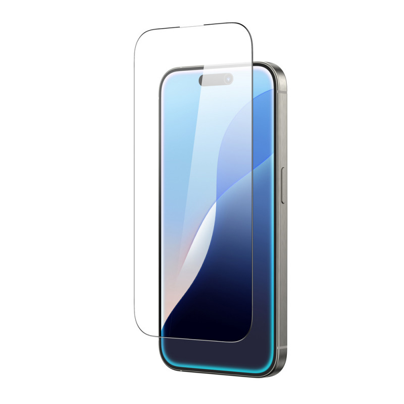 AmazingThing Radix Full Glass grūdintas stiklas ekrano apsaugai, skirtas iPhone 16 Plus