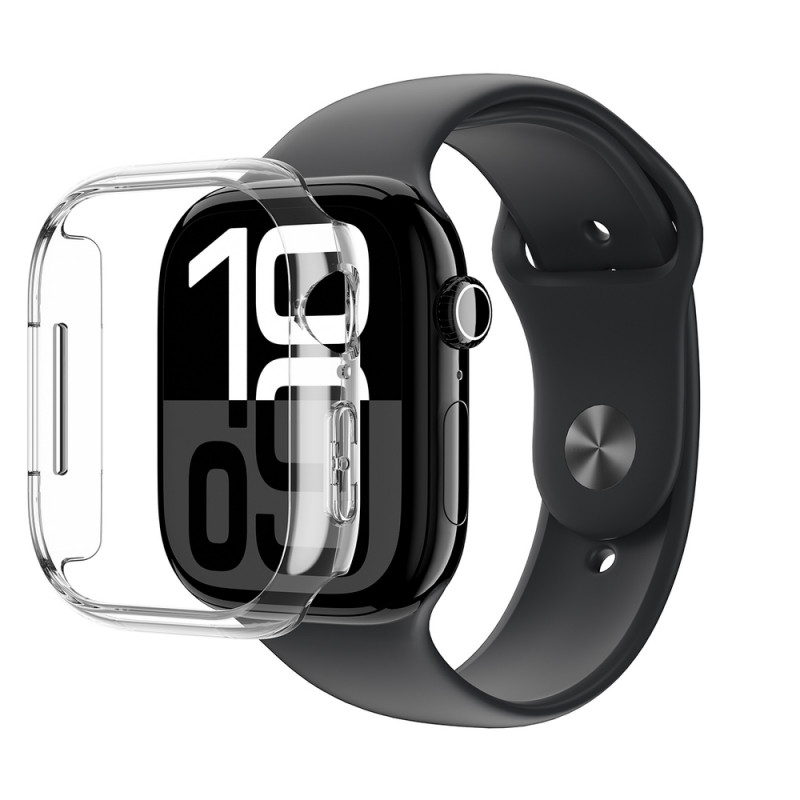 AmazingThing Minimal Case apsauginis dėklas Apple Watch 46 mm, skaidrus