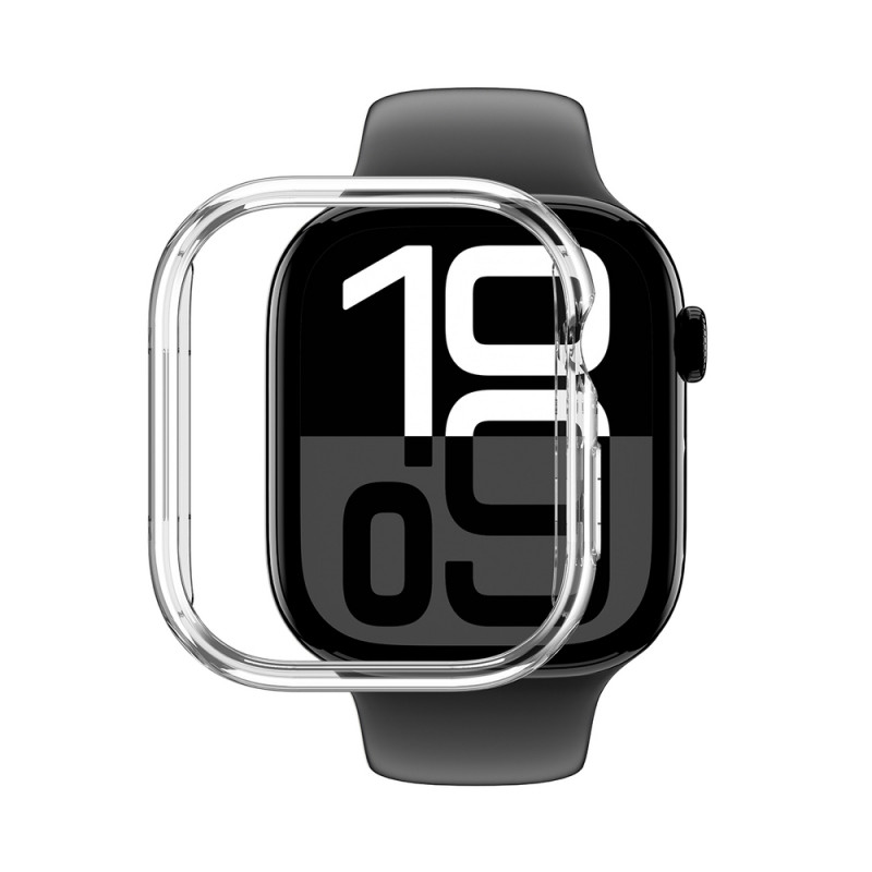 AmazingThing Minimal Case apsauginis dėklas Apple Watch 46 mm, skaidrus