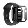 AmazingThing Radix Glass apsauginis dėklas Apple Watch 42 mm, grūdintas stiklas, juodas