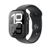AmazingThing Radix Glass apsauginis dėklas Apple Watch 42 mm, grūdintas stiklas, juodas
