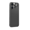 AmazingThing AR Aluminum 3 Lens Glass kameros objektyvų apsauga su rėmeliu, skirta iPhone 16 Pro / 16 Pro Max, juoda