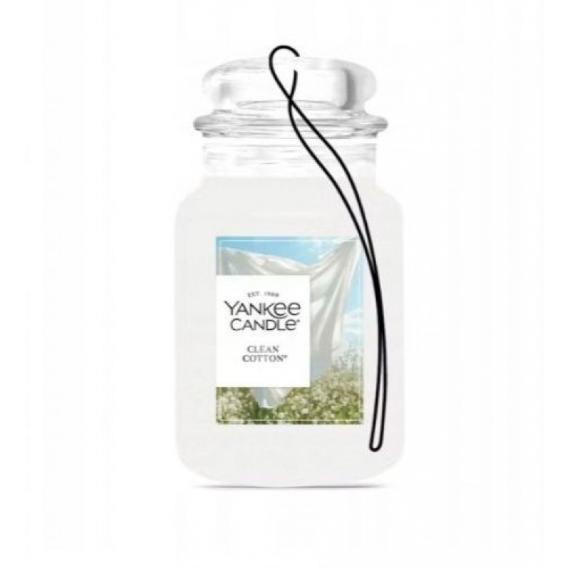 Yankee Candle Clean Cotton kabantis automobilio oro gaiviklis, bonus pakuotė