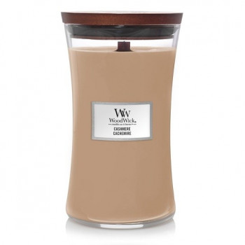 WoodWick Cashmere didelė žvakė, 610 g, ruda