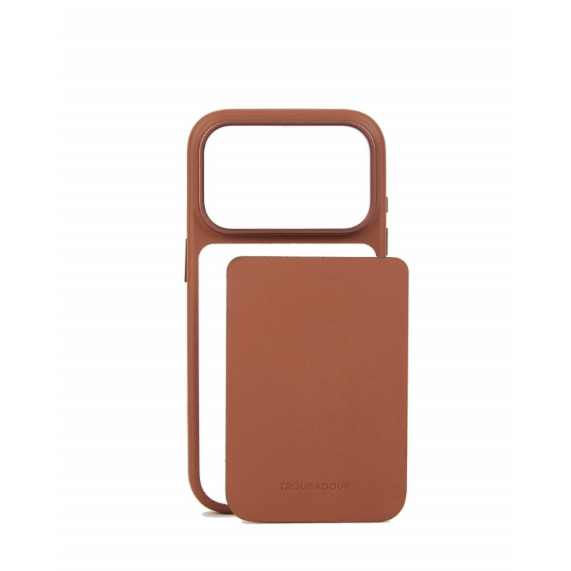 Mujjo Troubadour modulinis odinis dėklas, skirtas Apple iPhone 18 Pro / 17 Pro, su MagSafe, šviesiai rudas