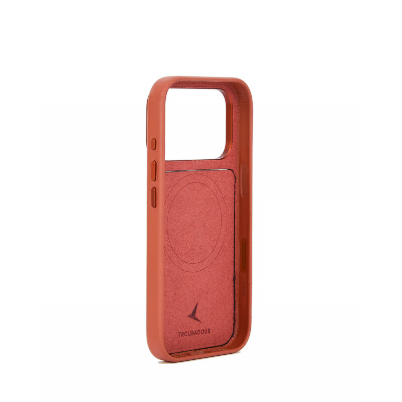 Mujjo Troubadour modulinis odinis dėklas, skirtas Apple iPhone 18 Pro / 17 Pro, su MagSafe, terakotinis
