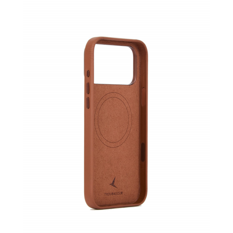 Mujjo Troubadour odinis dėklas, skirtas Apple iPhone 18 Pro Max / 17 Pro Max, su MagSafe, šviesiai rudas