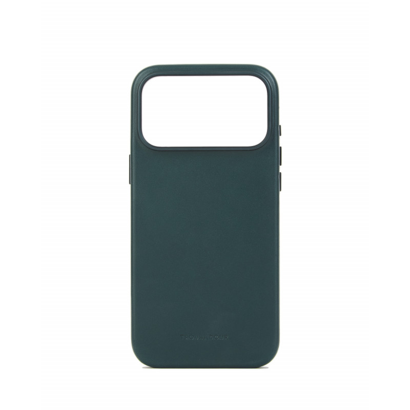 Mujjo Troubadour odinis dėklas, skirtas Apple iPhone 18 Pro Max / 17 Pro Max, su MagSafe, obsidiano žalias