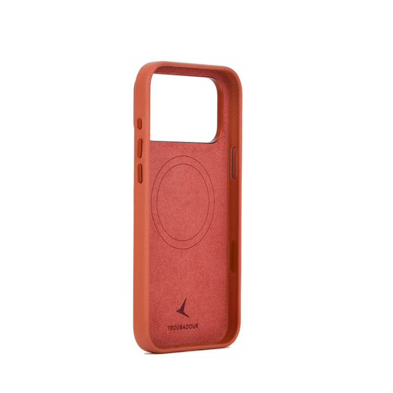 Mujjo Troubadour odinis dėklas, skirtas Apple iPhone 18 Pro Max / 17 Pro Max, su MagSafe, terakotinis