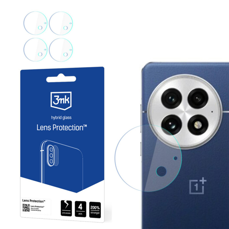 3MK Lens Protection hibridinis stiklas fotoaparato objektyvui OnePlus 13 (4 vnt.)
