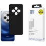 3MK Silicone Case telefono dėklas Xiaomi Redmi 14C / Redmi A4 5G, juodas