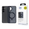 3MK Smoke Case Mag&Stand telefono dėklas Samsung Galaxy S25+, juodas
