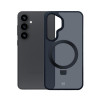 3MK Smoke Case Mag&Stand telefono dėklas Samsung Galaxy S25+, juodas