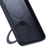 3MK Smoke Case Mag&Stand telefono dėklas Samsung Galaxy S25+, juodas