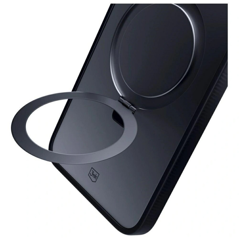 3MK Smoke Case Mag&Stand telefono dėklas Samsung Galaxy S25 Ultra, juodas