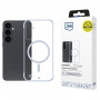 3mk Just20g MagCase dėklas, skirtas Samsung Galaxy S25, skaidrus