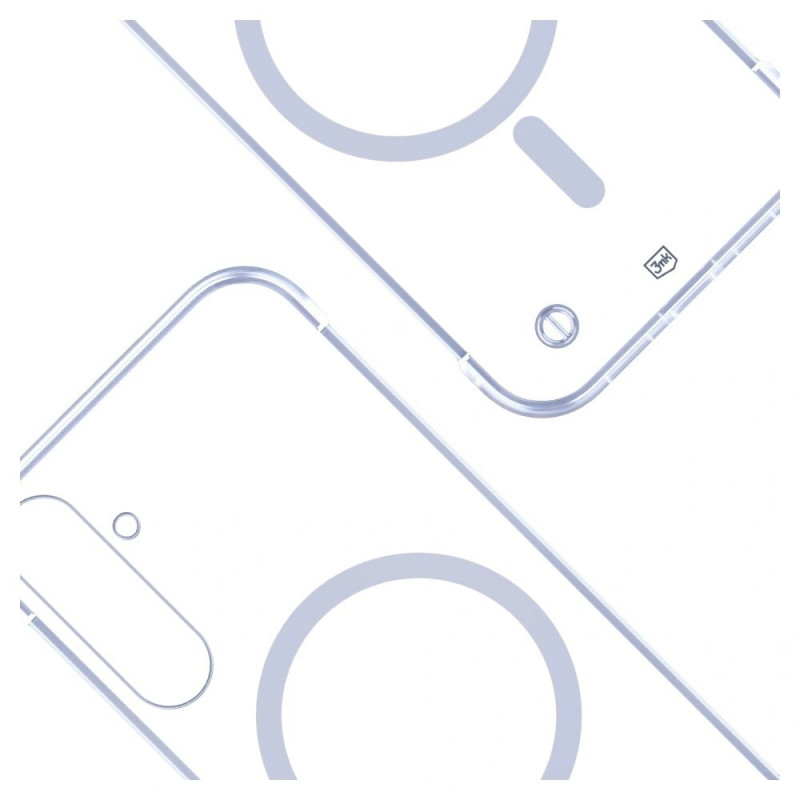 3mk Just20g MagCase dėklas, skirtas Samsung Galaxy S25, skaidrus