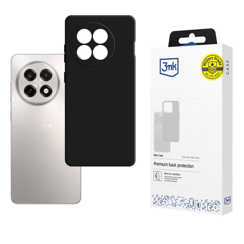 3MK Matt Case telefono dėklas, skirtas OnePlus 13R / Ace 5, juodas