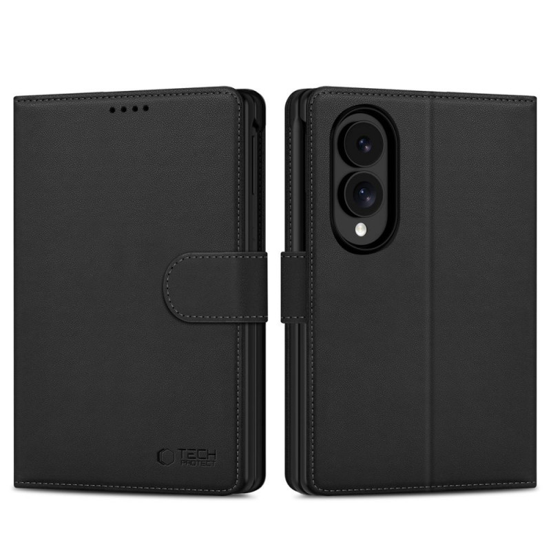 Tech-Protect Wallet dėklas-piniginė, skirtas Samsung Galaxy Z Fold 8, juodas
