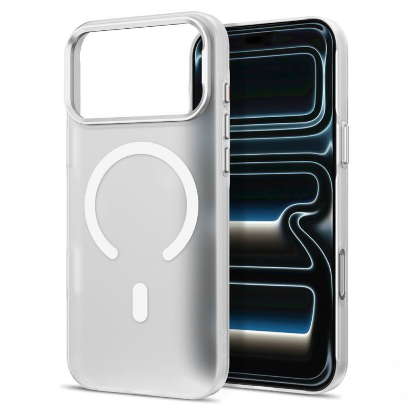 Tech-Protect MagZero MagSafe dėklas, skirtas Apple iPhone 17 Pro / 18 Pro, matinis baltas